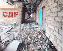 Профессиональный демонтаж в больнице.