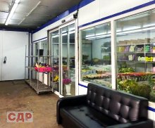 Стрительство склада холодильника для цветов в Москве.